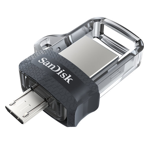 [SDDD3-032G-G46] Memoria USB SanDisk Ultra Dual Drive M3.0, 32GB, USB 3.0, Gris