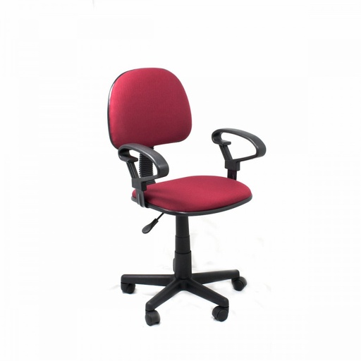 [QZY-H4 RED] Silla Computer w/ Arm Rest (Red) 