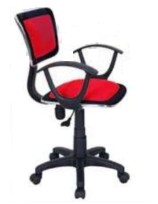[QZY-0613R] Silla Manager w/Arm Rest (Roma) - Red 