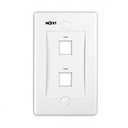 Placa de montaje Nexxt - blanco - 2 pu ertos