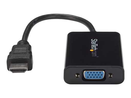 [HD2VGAA2] Cable Adaptador Externo Conversor Vídeo Audio HDMI a VGA StarTech.com, 1x HD15 Hembra, 1x HDMI Macho