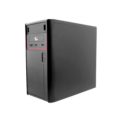 [XTQ-100] PC Case 600W logo Xtech - Desktop - Micro ATX - Todo negro
