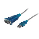 Cable Adaptador USB a Serie RS232 de 1 Puerto Serial DB9 StarTech.com, Macho a Macho, Conversor Compatible con Windows 8