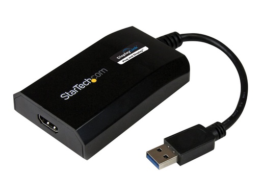 [USB32HDPRO] StarTech.com Adaptador Gráfico Externo Multi Monitor USB 3.0 a HDMI HD Certificado DisplayLink para Mac y PC - Tarjeta Gráfica Externa - Adaptador de vídeo externo - USB 3.0 - HDMI - negro - para P/N: HDDVIMM3, HDMM12, HDMM15, HDMM1MP, HDMM2MP, HDMM3, HDMM3MP, HDMM50A, HDMM6, HDPMM50