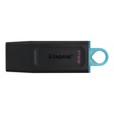 Memoria USB Kingston DataTraveler Exodia  - 64 GB - USB 3.2 Gen 1 - negro con turquesa