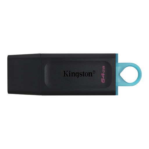 [DTX/64GB] Memoria USB Kingston DataTraveler Exodia  - 64 GB - USB 3.2 Gen 1 - negro con turquesa