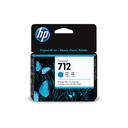 Tinta HP Cyan (712) 29 ml para DesignJet Studio, T210, T230, T250, T630, T650210, T230, T250, T630, T650