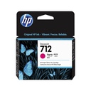 Tinta HP Magenta (712) 29 ml para impresoras DesignJet Studio, T210, T230, T250, T630, T650210, T230, T250, T630, T650