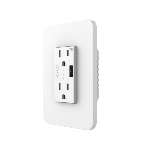 Enchufes De Pared,Senteen Tomas De Corriente Pared Empotrados Enchufe Usb  Pared Superficie Wall Socket Con 2 Puertos Usb Adapta a Tomas De Corriente