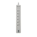SUPRESOR DE PICOS FORZA FSP-512USBW 5 TOMAS 2 USB BLANCO