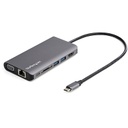 Multiport Adaptador StarTech.com USB C, USB-C Mini Travel Dock w/ 4K HDMI or 1080p VGA, 100W PD Pass-Through, 3x USB, SD, GbE, Audio - Estación de conexión - USB-C - VGA, HDMI - GigE