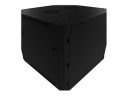 Nexxt Solutions Infrastructure - Wall mount enclosure - SPCC steel / Tempered glass - Black / RAL 9005 - 600x550 9U DUAL 2FAN