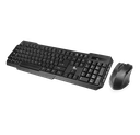 Combo de teclado y mouse Xtech - Wireless - Spanish - USB / 2.4 GHz - Black - Multimedia XTK-309S