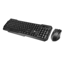 Combo Xtech de Teclado y Mouse Inalámbricos Multimedia en Español Negro