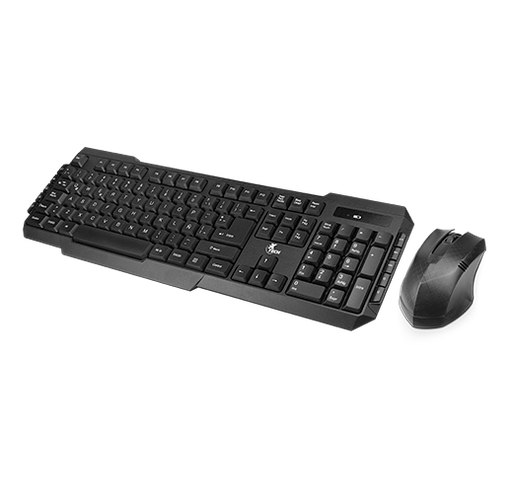 [XTK-309S] Combo de teclado y mouse Xtech - Wireless - Spanish - USB / 2.4 GHz - Black - Multimedia XTK-309S