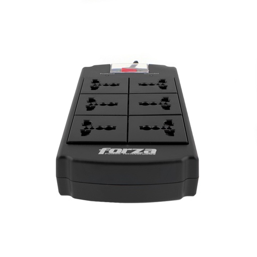 [FSP-06MN] Universal Surge Protector Forza 6 outlet Nema plug 110/240V