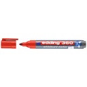 MARCADOR P/PIZARRA EDDING 360 P/REDONDA REC. 2 ROJO