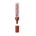 MARCADOR PERMANENTE EDDING 500 P/BISELADA REC. ROJO