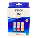 Tinta Epson Cyan, Magenta, Amarillo TRIO(504) de 70ml. L4150 L4160 L4260 L6161 L6171 L6191 L6270 L6271 L14150