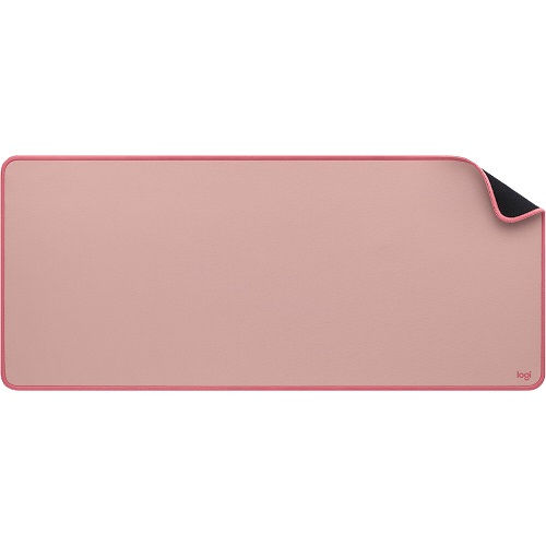 [956-000048] Teclado y alfombrilla de ratón - Logitech Studio Series- base de goma antideslizante, fácil deslizamiento, superficie resistente a salpicaduras - rosa oscuro