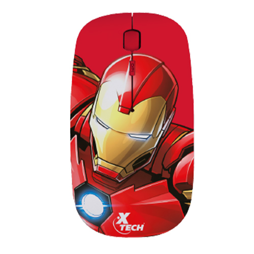[XTM-M340IM] Mouse X Tech XTM-M340IM 2.4 GHz Wireless Rojo Marvel Iron Man