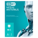 Antivirus ESET NOD32  Licencia de 1 año de descarga ESD Windows/MacOS/Linux - Multilenguaje  3 pcs