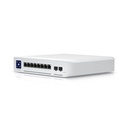 Ubiquiti UniFi Enterprise - Conmutador - L3 - Gestionado - 8 x 10/100/1000/2.5G (PoE+) + 2 x 1 Gigabit / 10 Gigabit SFP+ (enlace ascendente) - sobremesa - PoE+ (120 W)