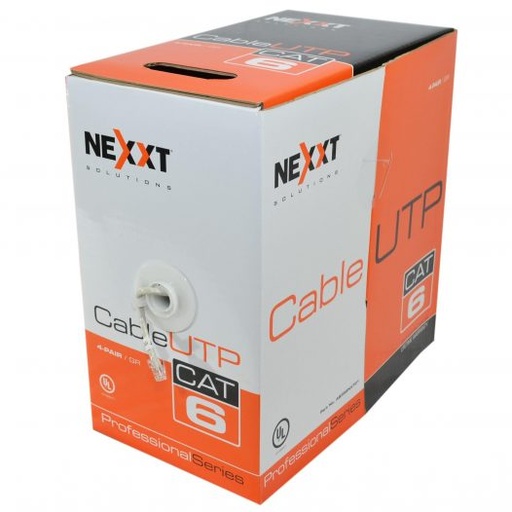 [AB356NXT32] Cable U/UTP Cat 6  4 pares Nexxt Solutions Infrastructure - Bulk cable - UTP - 305 m RJ-45 - Blue - 4Pairs 24AWG CM