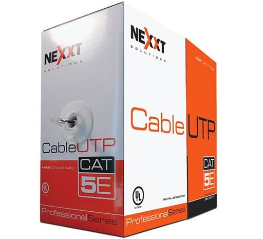 [AB355NXT31] Cable UTP 4 pares Cat5e Nexxt Solutions Infrastructure - Bulk cable - UTP - 305 m RJ-45 - Gray - Cat5e 4P 25AWG CM