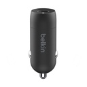 Adaptador de corriente para carro Belkin - 30 vatios - 3 A - Fast Charge, Suministro de energía 3.1 (24 pin USB-C) - negro
