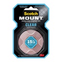 CINTA ADHESIVA SCOTCH 410H MOUNTING TRANSPARENTE 1″X 60″ CLARO
